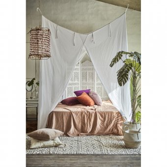 Affari Shiba Sänghimmel bomull vit