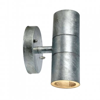 Markslöjd Dan Vägglampa 2 LED Galvaniserat