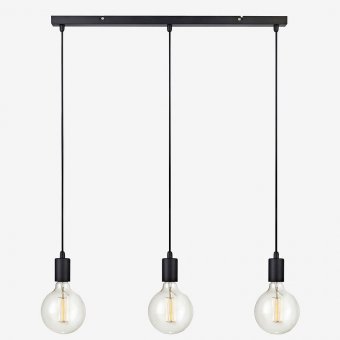 Markslöjd SKY Pendel 3L Rak Svart eller Mässing