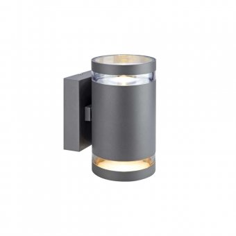 Markslöjd Iris Vägglampa 2 LED Mörkgrå