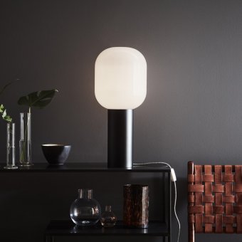 Markslöjd Brooklyn Bordslampa 56cm Svart/Vit