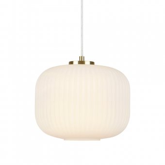 Markslöjd Sober Pendel/Taklampa Borstad Mässing/Vit