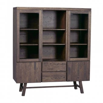 Rowico Brooklyn skåp 130 mörkbrun ek