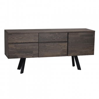 Rowico Fred Sideboard 170cm mörkbrun/svart