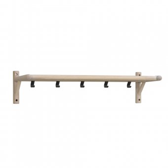 Rowico Memphis Hatthylla 80cm vitpigmenterad ek/svart