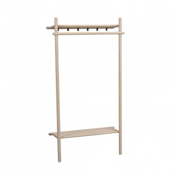 Rowico Memphis Klädställning 90x180cm vitpigmenterad ek/svart