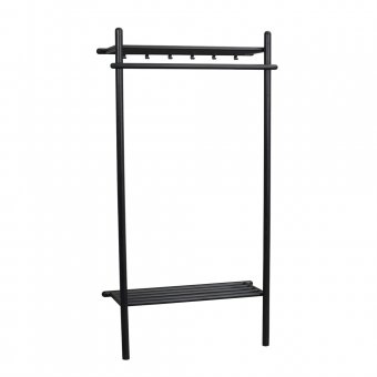 Rowico Memphis Klädställning 90x180cm svart ek/svart