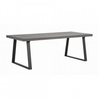 Rowico Brooklyn Matbord 220x95cm mörkbrun ek/svart