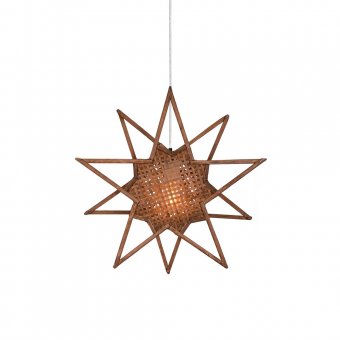 Globen Lighting Julstjärna Karin 45 Brun