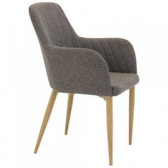 Venture Design Comfort Karmstol grå/ek-look