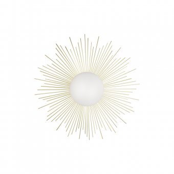 Globen Lighting Vägglampa / Plafond Soleil Borstad Mässing