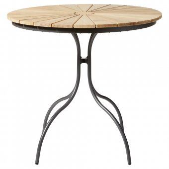 Cinas Hard & Ellen Cafébord Ø80cm Teak/Antracit