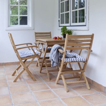 Cinas York Caféset, Cafébord och Karmstolar Teak