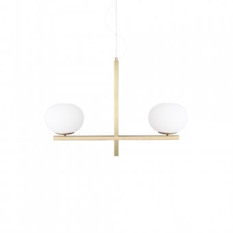 Globen Lighting Taklampa Gemini Borstad Mässing