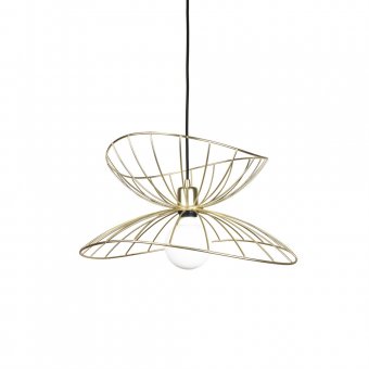 Globen Lighting Taklampa Ray 45cm Borstad Mässing