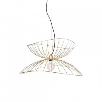 Globen Lighting Taklampa Ray 70cm Borstad Mässing