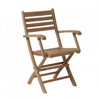 Cinas York Karmstol Hopfällbar Teak