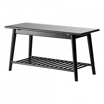 Cinas Noble Bänk Bambu Svart 90cm