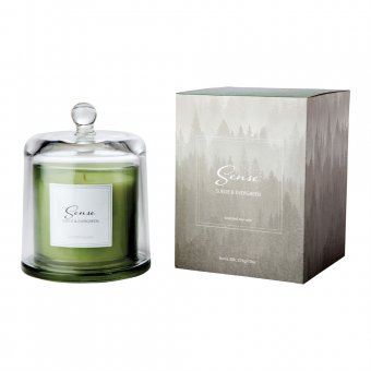 Affari Sense Doftljus med Kupa Suede & evergreen Grön