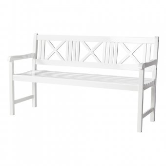 Cinas Rosenborg 3-sits Bänk vit 150cm