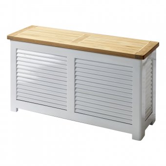 Cinas Classic Förvaringsbänk Teak/Vit Mahogny 90cm