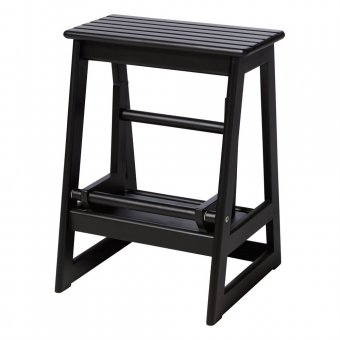 Cinas Stegpall/Trappstege Mahogny svart