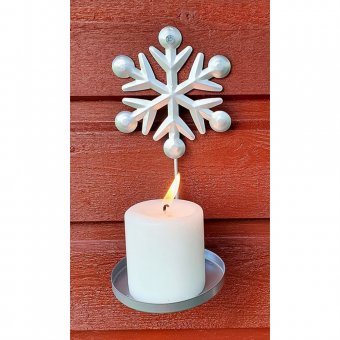 Stikkan Design Ljushållare/lampett med Snöflinga