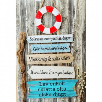 Stikkan Design Livbojskylt - Sommar & hav