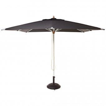 Cinas Alezio Parasoll kvadrat 3x3m svart