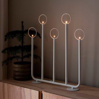 Globen Lighting Adventsljusstake Natale 5L Vit