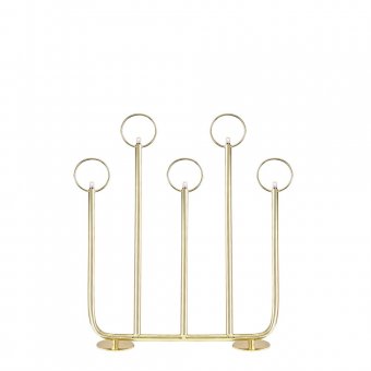 Globen Lighting Adventsljusstake Natale 5L Mässing