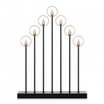 Markslöjd GABRIEL Ljusstake 7L Svart / Guld