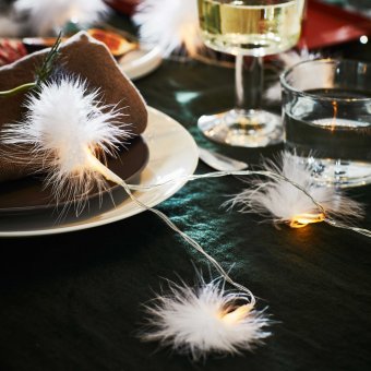 Markslöjd DUN Ljusslinga batteridriven 15L Vit