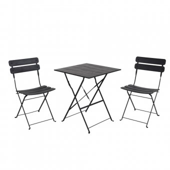 Esino. Snyggt och prisvärt hopfällbart caféset från Brafab. Passar utmärkt på balkong eller uteplats.