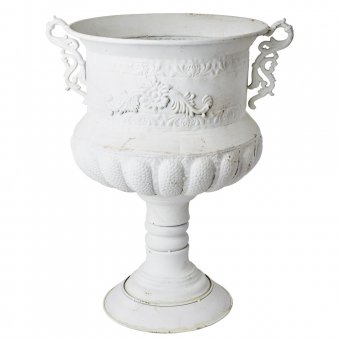 Affari Chantal stor kruka Ø43xH65cm Järn vit