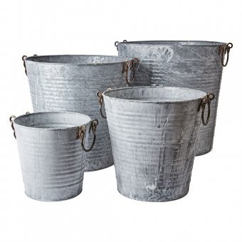 Affari Fenix kruka/spann Galvaniserad plåt 4-pack