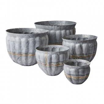 Affari Fenix kruka Galvaniserad plåt 5-pack