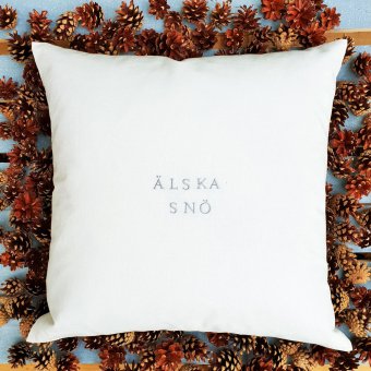 Stikkan Design Kuddfodral Älska snö