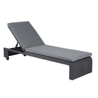 London Solvagn Konstrotting Svart/Grå Dyna