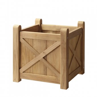 Cinas Rosenborg Kruka/Planteringslåda 40x40cm Teak