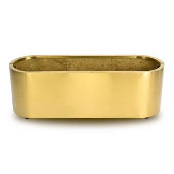 Artic Line Planteringslåda/kruka smooth XL 117cm Rostfritt stål Mässingsfärgad