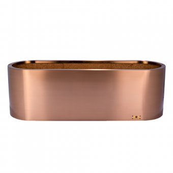 Artic Line Planteringslåda/kruka smooth XL 117cm Rostfritt stål Kopparfärg