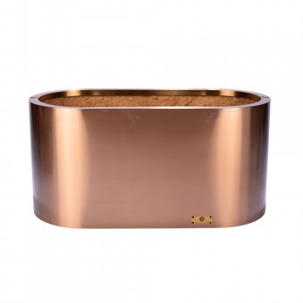 Artic Line Planteringslåda/kruka smooth Large 77cm Rostfritt stål Kopparfärg