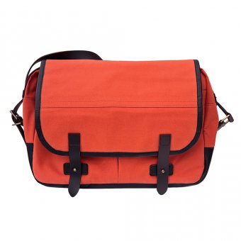 Oscar Borgström Hemingway MK II Messenger Bag vaxad canvas Orange