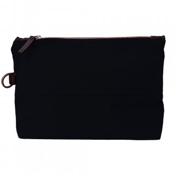 Oscar Borgström Atlantic Toiletry Bag Necessär vaxad canvas Black