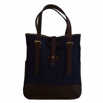 Oscar Borgström Tabarly Tote Bag Bärväska 40x35x9cm vaxad canvas Blue