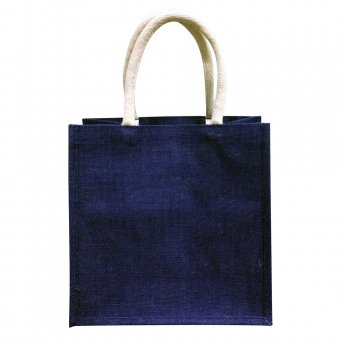 Oscar Borgström Större Bag Väska i Jute 30x30x18cm Blå