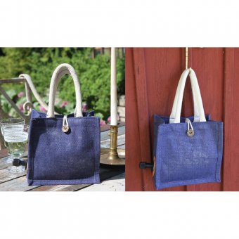 Oscar Borgström BAGFORBOX Vin bag Jute Blå