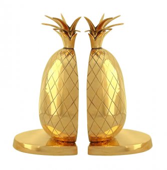 Gusums Messing Bokstöd, ananaser, 22 cm