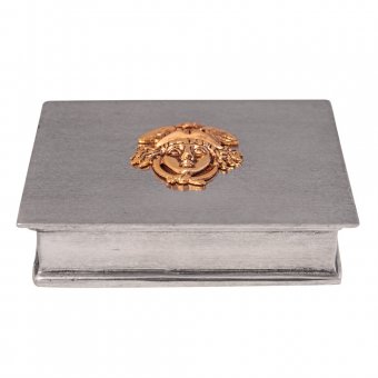 Munka Sweden Skrin i tenn, Medusa i guldfärg